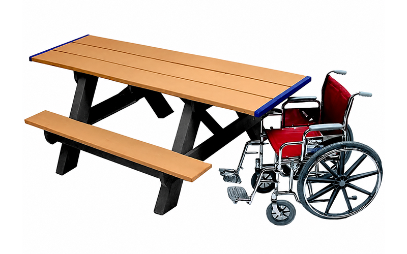 Double-end ADA picnic table